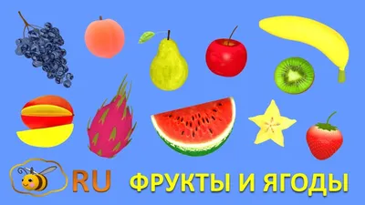 Учим фрукты и ягоды. Развивающий мультфильм - презентация для малышей от 1  года - YouTube