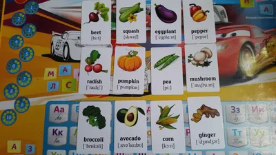 Учим английские слова. Развивающие карточки \"Fruits and Vegetables / Фрукты  и овощи\" - купить книгу с доставкой в интернет-магазине «Читай-город».