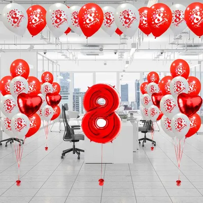 Пакет оформления \"8 марта\" №6 - Интернет-магазин воздушных шаров - Шариков  - воздушные шары