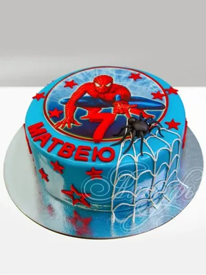 Картинка для торта \"Человек-паук (Spider-Men)\" - PT101641 печать на  сахарной пищевой бумаге