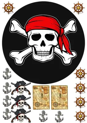 Картинка для торта \"Пираты Карибского моря\" (Pirates of the Caribbean)-  PT103454 печать на сахарной пищевой бумаге