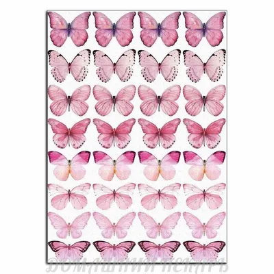 Бабочки из вафельной бумаги - простой декор для торта | LoveCookingRu | Дзен