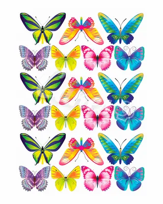 Вафельные картинки «Бабочки» (id 49752290), купить в Казахстане, цена на  Satu.kz