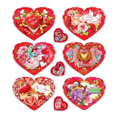 Открытка \"Моей половинке\" (Валентинка в форме сердца) – купить по цене:  2,10 руб. в интернет-магазине УчМаг