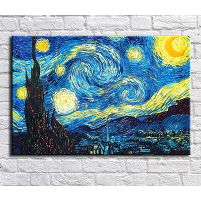 Картина (постер) - Ван Гог - Звёздная ночь | купить в КартинуМне!, цены от  990р.