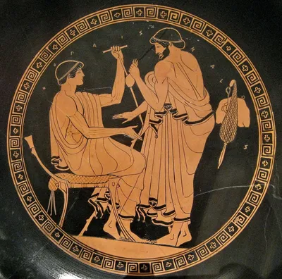 varvar.ru: Древнегреческая вазопись. Полигнот. Пелика. Медуза, Афина и  Персей. Около 440 года до н.э. Нью-Йорк, Музей Метрополитен.