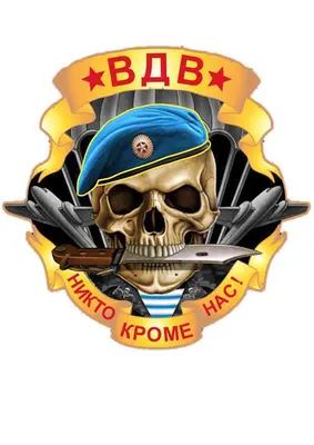 ВДВ Никто кроме нас с черепом купить по цене от 250.00 ₽ в Чите •  ColorChita.ru
