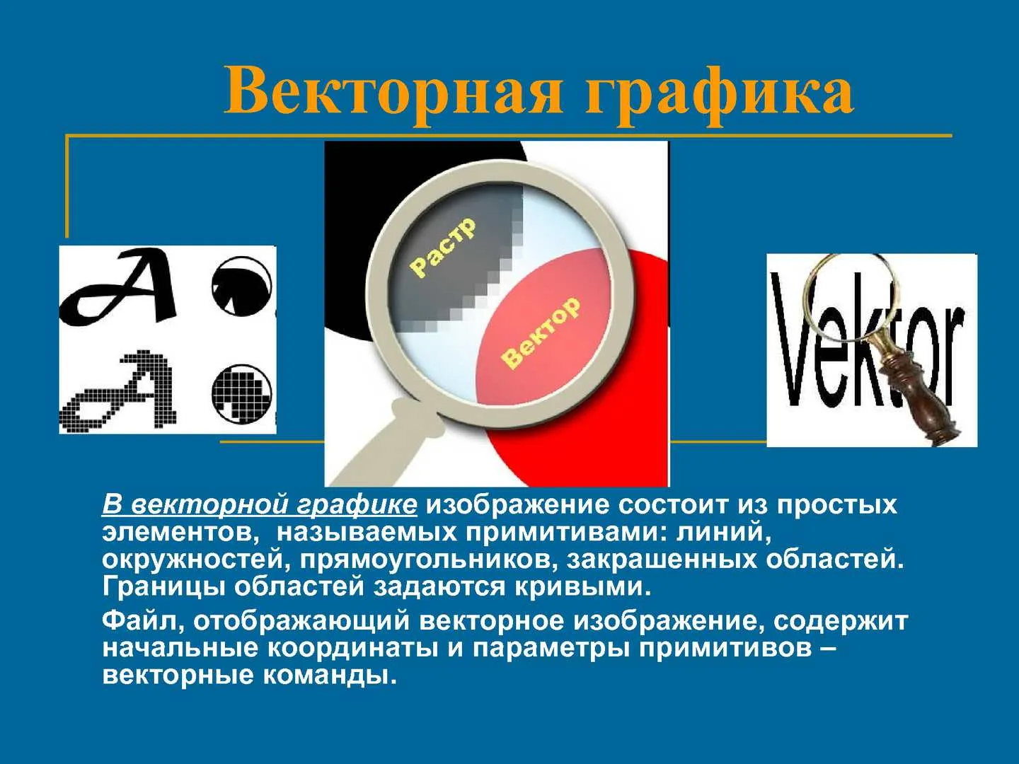 Векторная графика - презентация, доклад, проект скачать