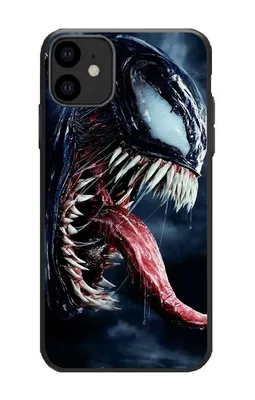 Чехол Злобный Веном (Venom) с языком для iPhone 11 силикон черный купить в  интернет-магазине CASEME.BY