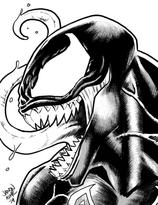 How to Draw Venom (chibi) step by step | Venom - a sworn enemy of  Spider-Man - YouTube