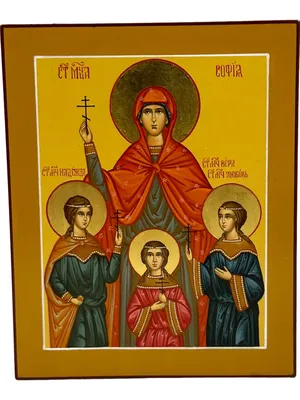 Купить рукописную икону Святых Веры, Надежды, Любви в Москве с бесплатной  доставкой по России