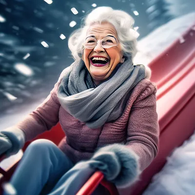 Веселая Старушка. Счастливые Бабушка Весело. Взрослый Смешно Женщина На  Вечеринке Фотография, картинки, изображения и сток-фотография без роялти.  Image 37345268