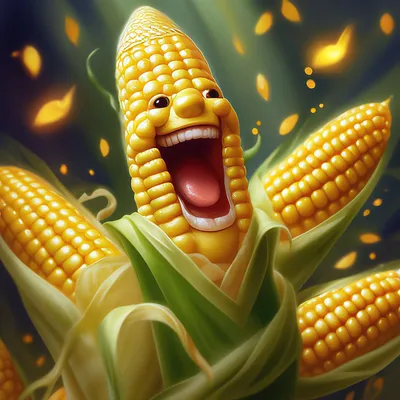 Проста веселая кукуруза» — создано в Шедевруме