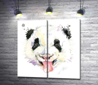 Веселая панда - 3D-иллюстрация Иллюстрация штока - иллюстрации  насчитывающей сообщение, шарж: 144007250