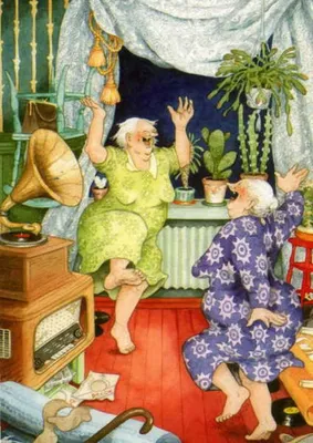 Веселые бабушки от Inge Look | Журнал Ярмарки Мастеров | Inge look, Art,  Illustration