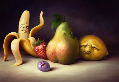 Прикольные овощи и фрукты - Кулинария - Картинки PNG - Галерейка
