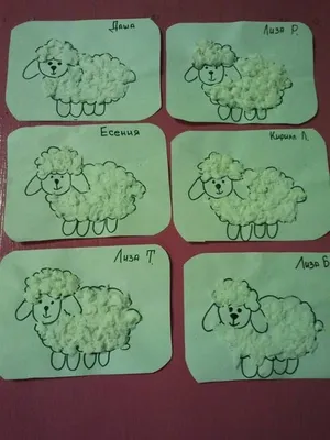 ᐉ Схема вышивки бисером Счастливые овечки (1220439084)