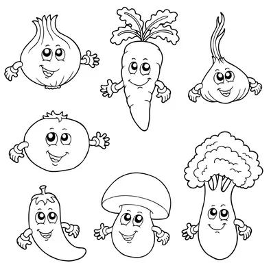 Смешные Овощи Детей Веселые Перцы Глазами Улыбками Питание Детей стоковое  фото ©pustosh 407519422