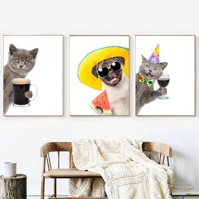 забавные и милые собачьи векторные поп-арт полноцветные цвета Стоковое  Изображение - изображение насчитывающей счастливо, отечественно: 158774589