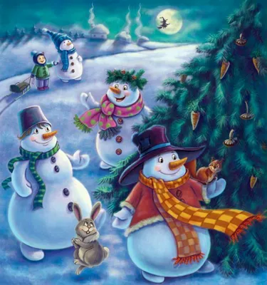 Веселые снеговики — Купить воздушные шары в Самаре