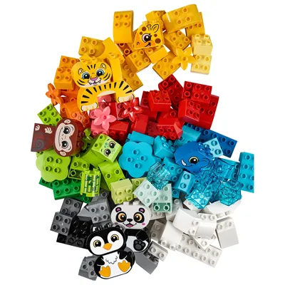 Конструктор LEGO DUPLO My First Весёлые зверюшки (10573) купить по цене  4495 ₸ в интернет-магазине Детский мир