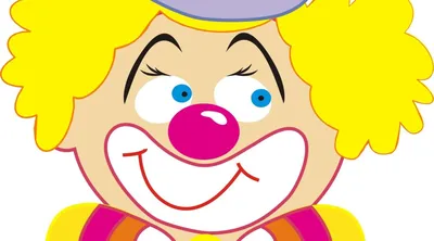 Весёлый клоун надувает шарик …» — создано в Шедевруме