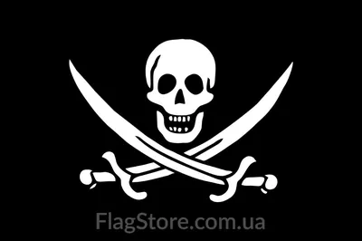 Флаг Весёлый Роджер С Саблями (135 Х 90 См) - купить Флаг по выгодной цене  в интернет-магазине OZON (196065390)