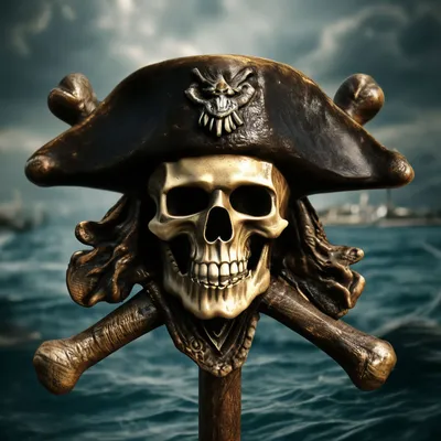Пиратский знак «Веселый Роджер»» — создано в Шедевруме