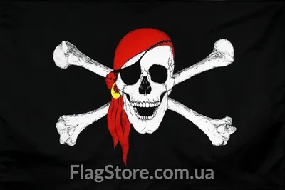 Купить флаг Веселый Роджер в бандане в Киеве с доставкой FlagStore