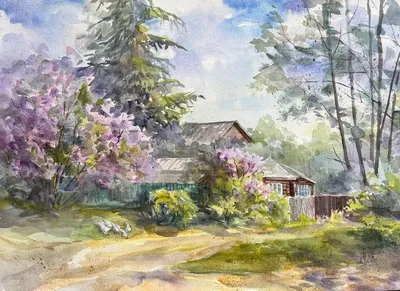 Дневник акварелиста / Diary of a watercolor painter: Ранняя весна. Акварель  / Rannjaja vesna. Akvarel'