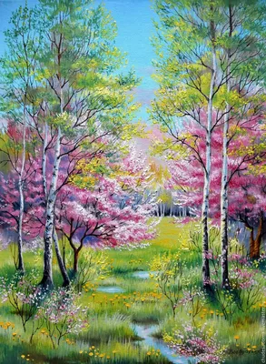 Картины весны | Купить картины с весной, весенний пейзаж на холсте недорого  в Украине - интернет магазин Макросвит