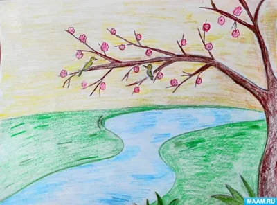 Рисунок \"Ранняя весна\", автор Савенков Борис