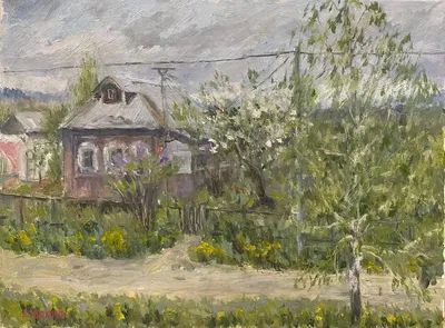 Ранняя весна в деревне» картина Кузьминой Ольги маслом на холсте — купить  на ArtNow.ru