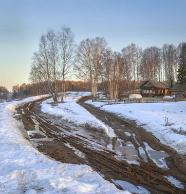 Весна в деревне алаприма