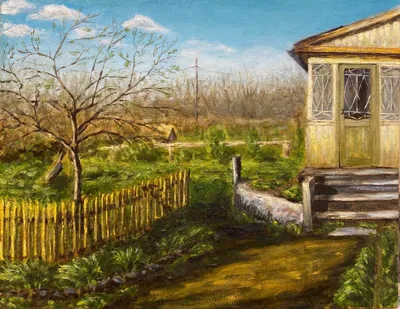 Картина по номерам \"Весна в деревне\"