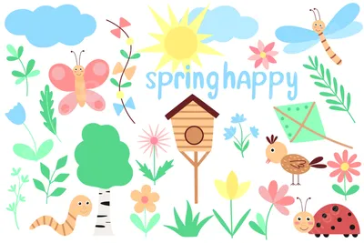 Приветствуем Весенние Сезонные — стоковая векторная графика и другие  изображения на тему Весна - Весна, Приветствовать, Вертикальный - iStock