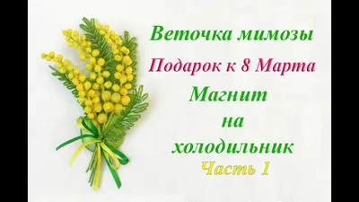 Искусственные цветы веточка Мимозы, 40 см купить по цене 149 ₽ в  интернет-магазине KazanExpress