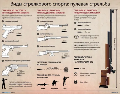 Виды оружия для пулевой стрельбы - РИА Новости Спорт, 29.02.2016