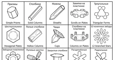 Формы снежинок (56 фото) - 56 фото