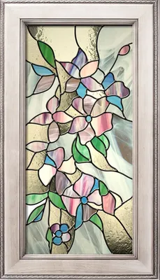 Витраж для двери Фиалки | Stained glass flowers, Stained glass door,  Stained glass designs