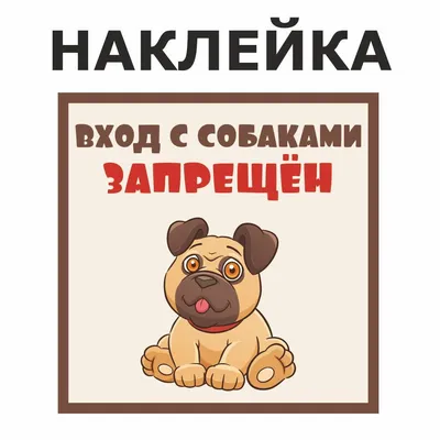 Табличка \"Выгул собак запрещен\" 200х200 мм (1 шт)