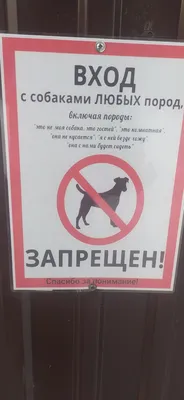 Вход с собаками запрещен. | Пикабу