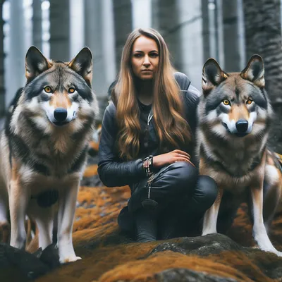 Включи фотографии с волками» — создано в Шедевруме