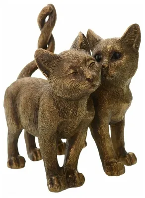 Статуэтка Фигурка из дерева \"Влюбленные кошки\" арт КО02 - купить по низким  ценам в интернет-магазине OZON (488246287)