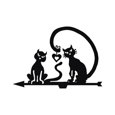 Две влюбленные кошки, забавная иллюстрация, вектор, мультфильм, детские  настенные знаки, детская настенная картинка, изолированна Иллюстрация  вектора - иллюстрации насчитывающей романско, мило: 160960793