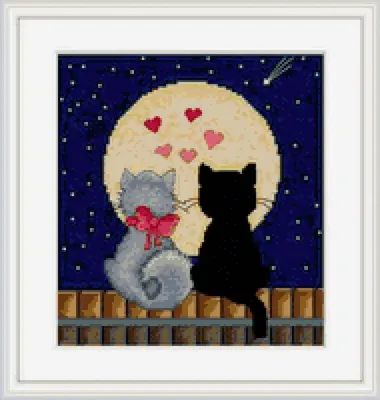Романтическая Пара Две Влюбленные Кошки Вектор — стоковая векторная графика  и другие изображения на тему Рыжая кошка - Рыжая кошка, Белый, Валентинка -  iStock