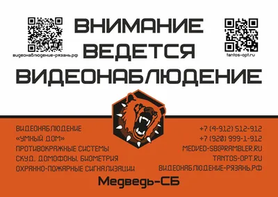 VS 03-07 Внимание! На территории ведется видеонаблюдение - купить в  интернет-магазине kvadi.ru