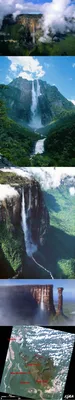 Фото Анхель, самый высокий водопад в мире, общая высота 979 метров, высота  непрерывного свободного падения воды 807 метров. Находится на реке Кереп в  венесуэльском штате Боливар..jpg на фотохостинге Fotoload
