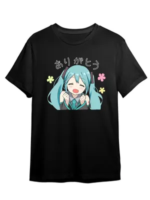 Футболка унисекс СувенирShop Мику Хатсуне/Вокалоиды/Vocaloid 4 черная S -  купить в Москве, цены на Мегамаркет