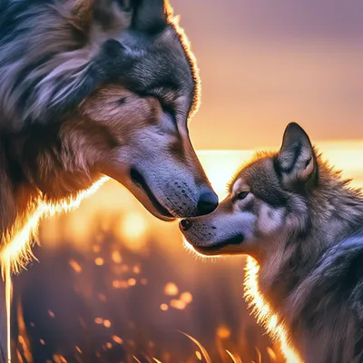 Волк и волчица вместе - красивые фото